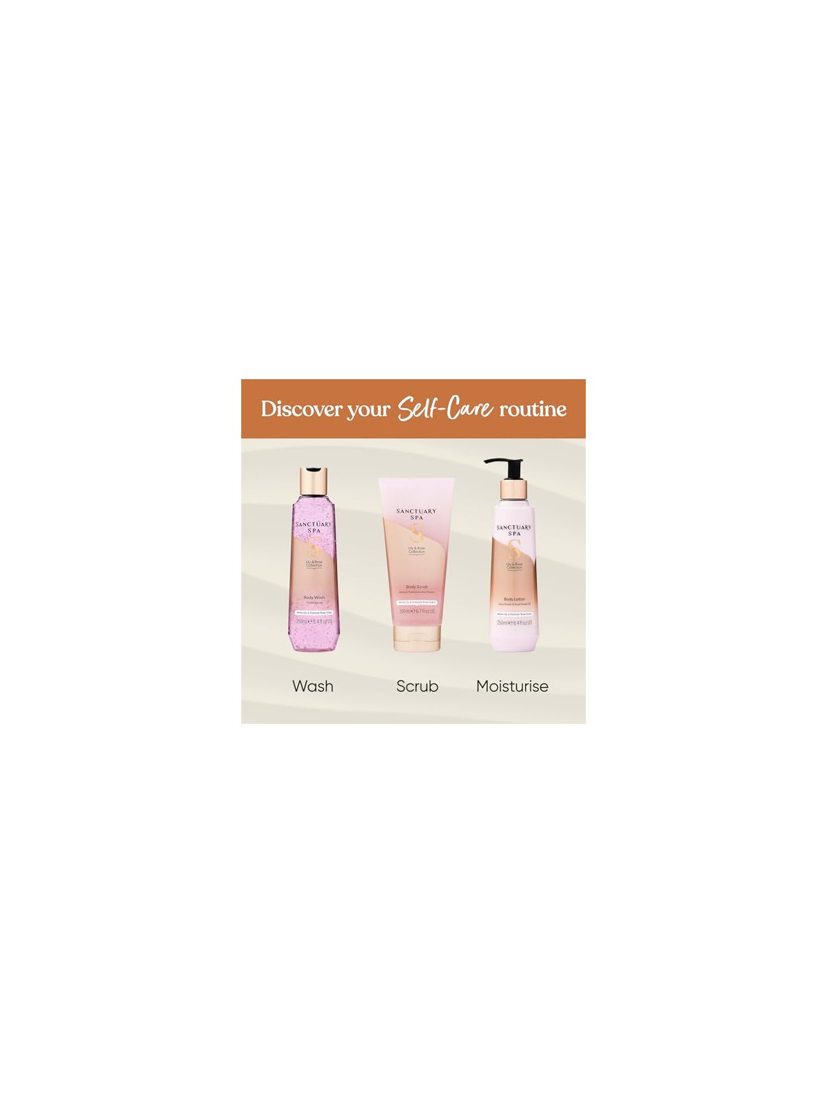 Sanctuary Spa Bagnoschiuma Gigli e rose, detergente corpo 250 ml donna