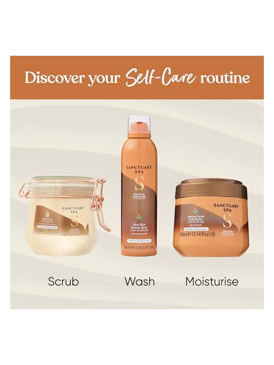 Sanctuary Spa Schiuma doccia con oli naturali Shower Burst 200ml donna