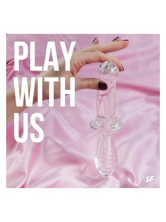 Satisfyer Doppio dildo in vetro di cristallo, dildo in vetro