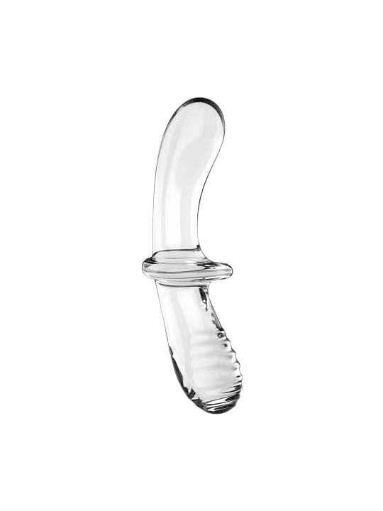Satisfyer Doppio dildo in vetro di cristallo, dildo in vetro