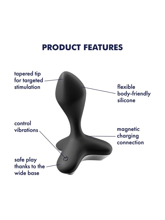 Game Changer Plug vibratore unisex nero