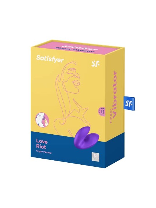 SATISFYER Love Riot Vibratore Dito Viola 1un Unisex
