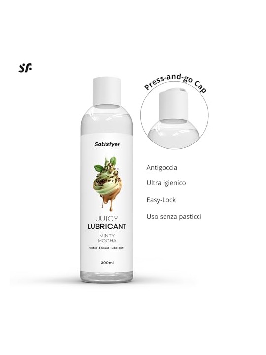 Satisfyer Lubrificante a base d'acqua Lubrificante a base d'acqua Menta e Mocha 300ml