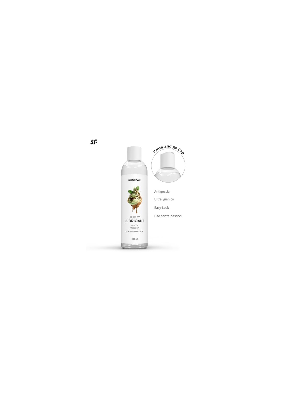 Satisfyer Lubrificante a base d'acqua Lubrificante a base d'acqua Menta e Mocha 300ml
