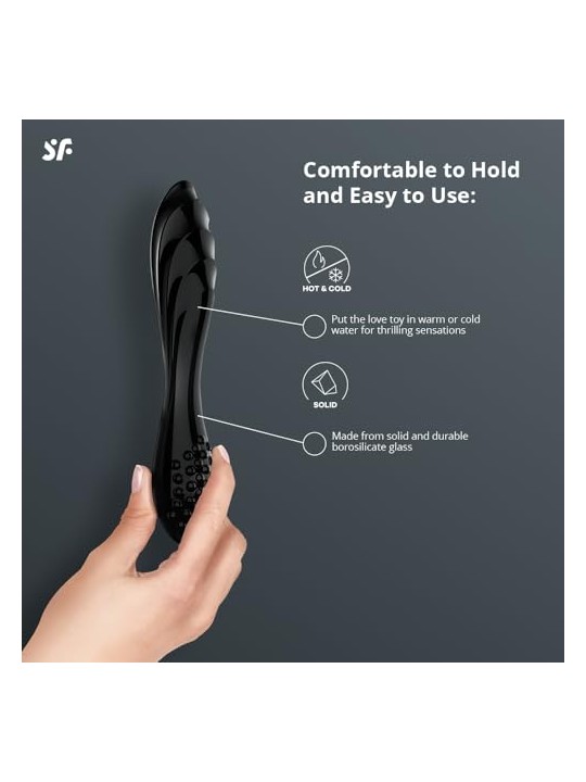 Satisfyer Massaggiatore in cristallo scintillante nero