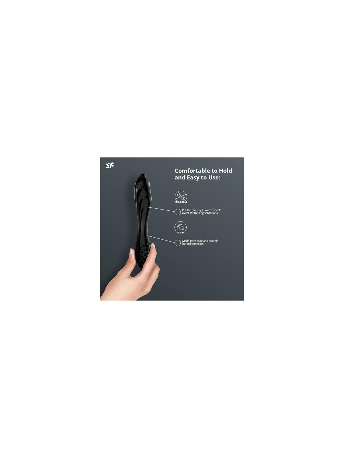 Satisfyer Massaggiatore in cristallo scintillante nero