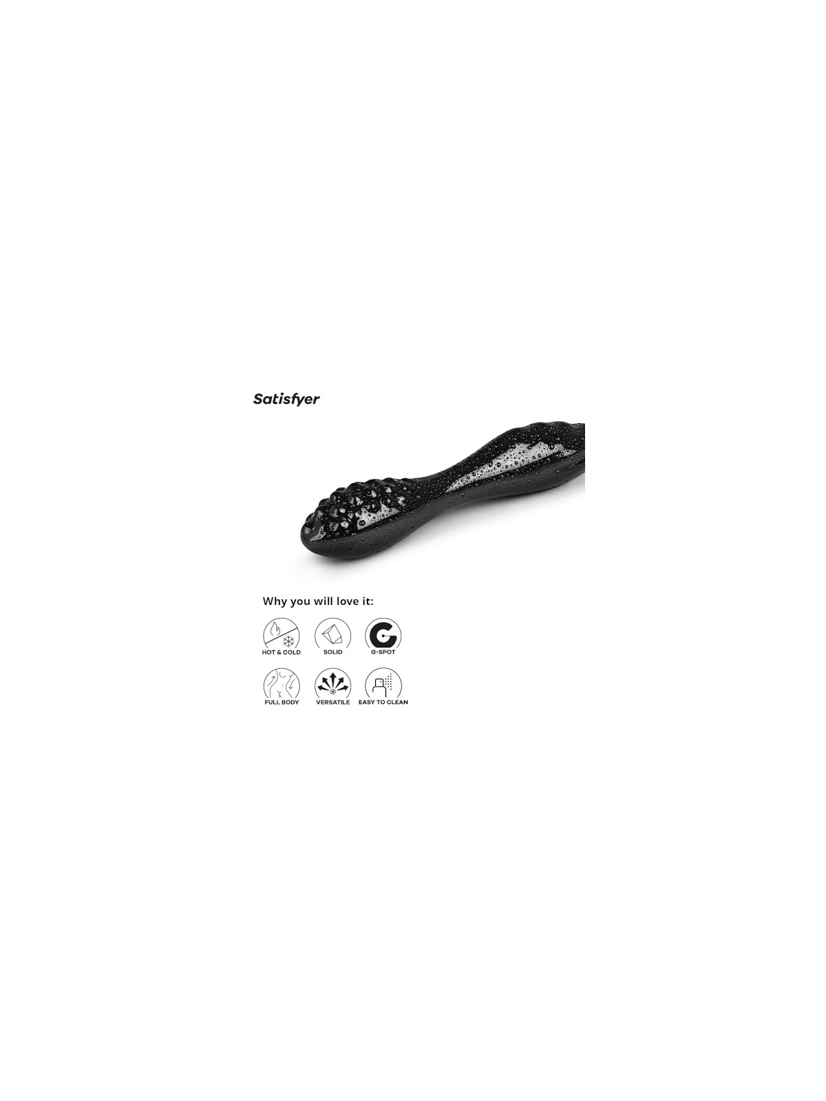 Satisfyer Massaggiatore in cristallo scintillante nero