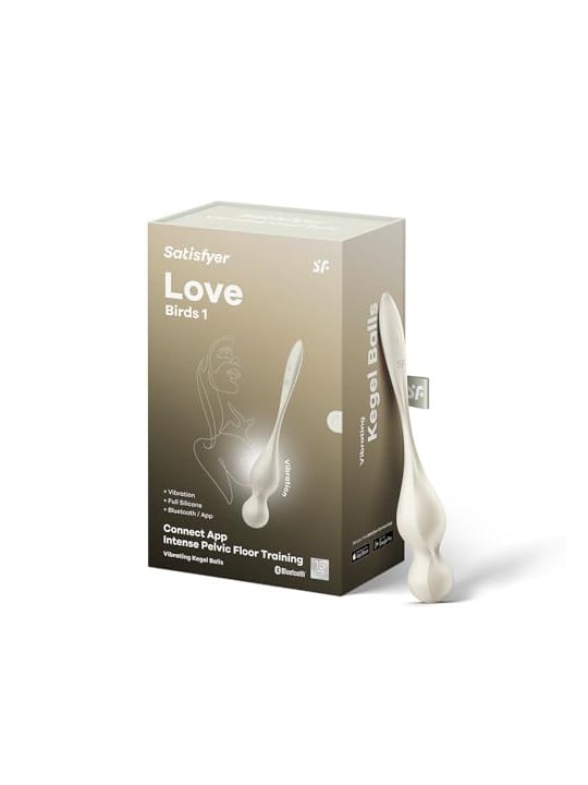 Satisfyer Palline di Kegel Love Birds bianche