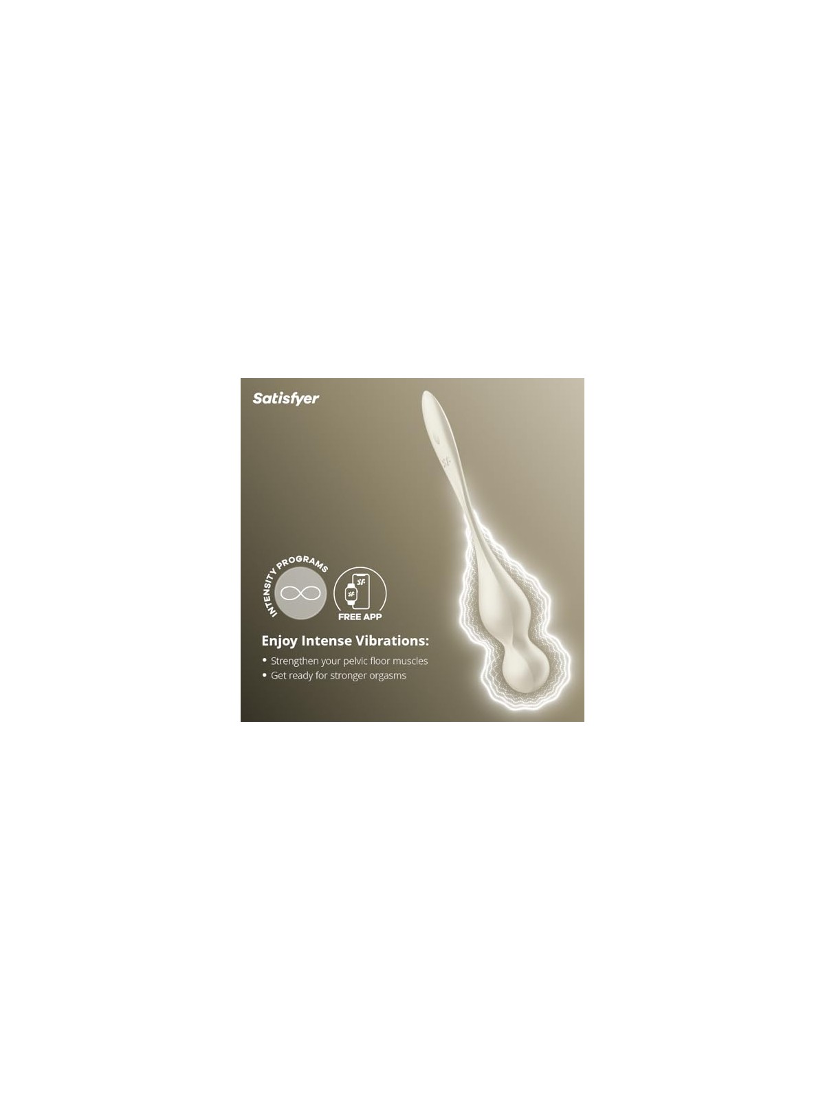 Satisfyer Palline di Kegel Love Birds bianche