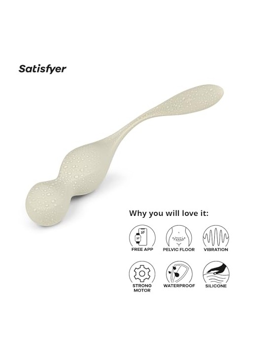 Satisfyer Palline di Kegel Love Birds bianche