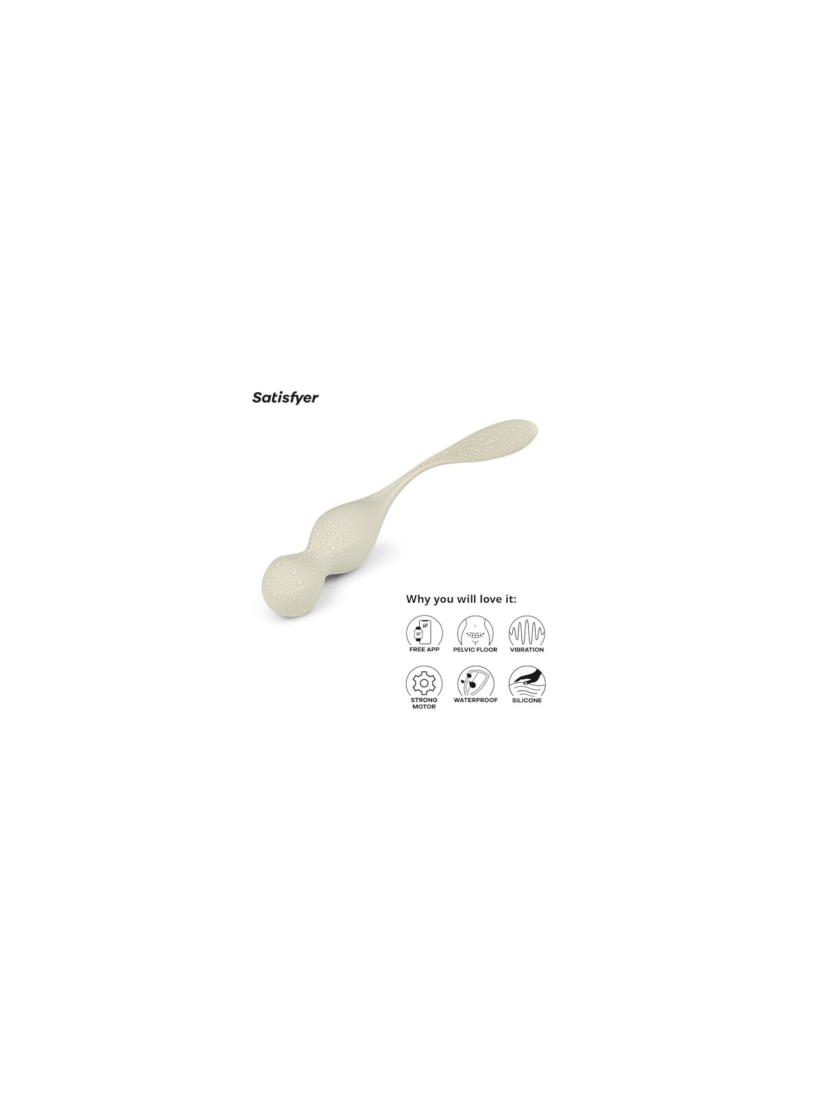 Satisfyer Palline di Kegel Love Birds bianche