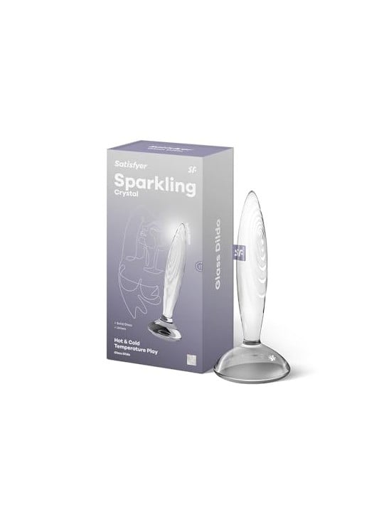 Satisfyer Pennello in vetro trasparente di cristallo scintillante