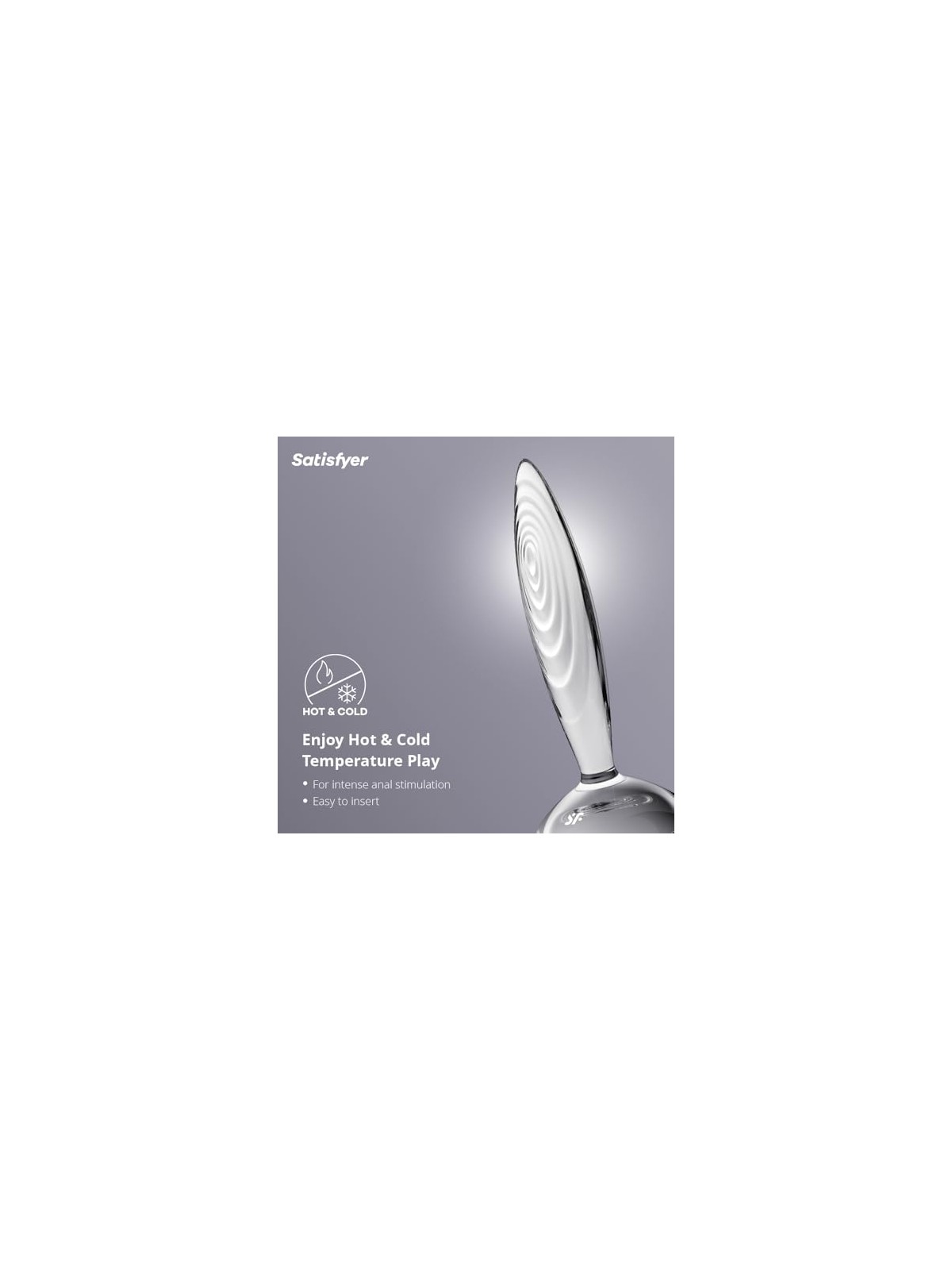 Satisfyer Pennello in vetro trasparente di cristallo scintillante