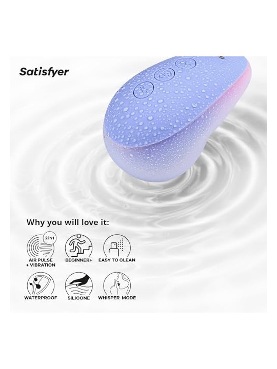 Satisfyer Pixie Dust stimolatore potente clitoride Viola/Rosa