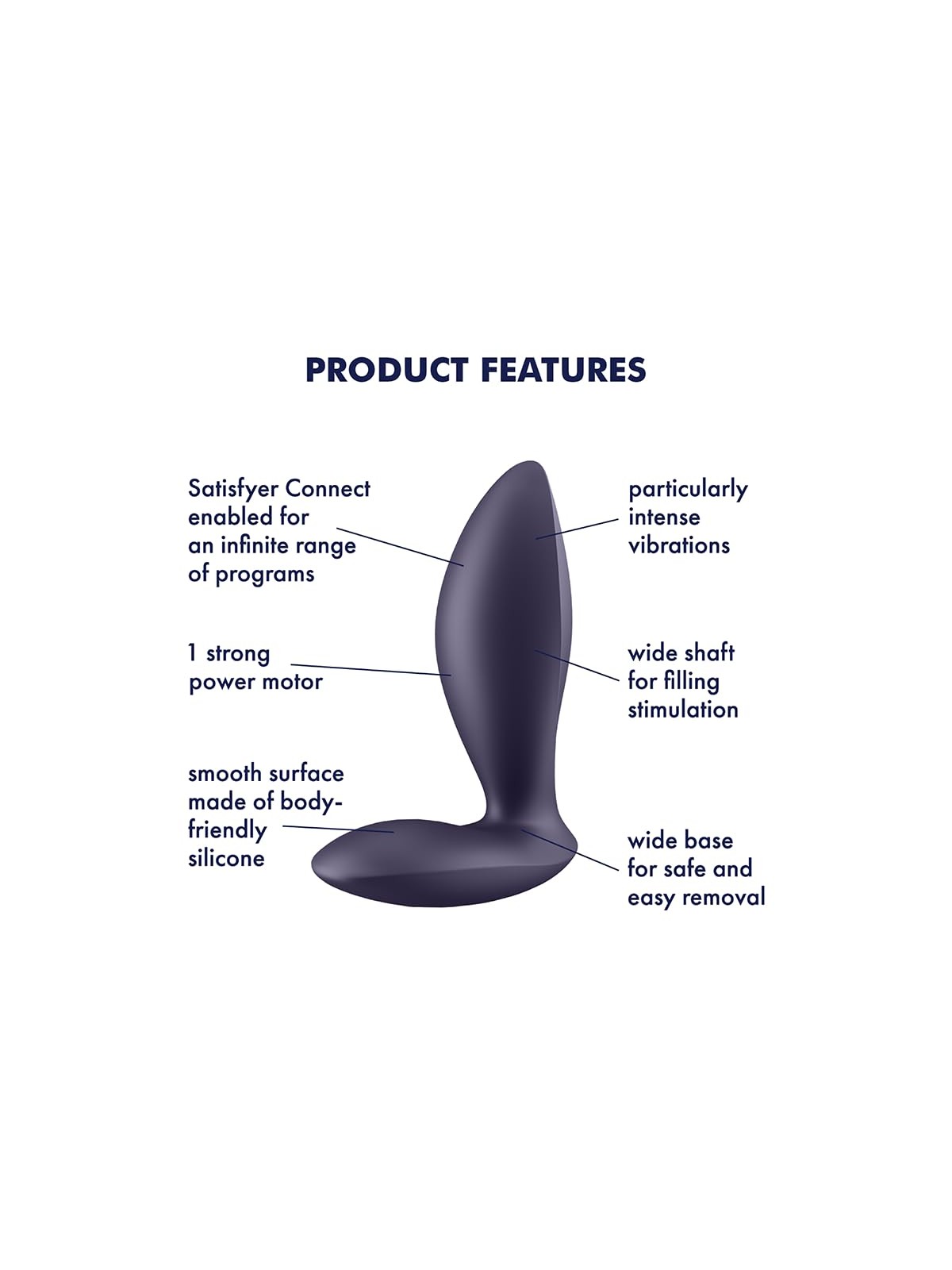 Satisfyer Power Plug Vibratore Anale Nero 1un Unisex