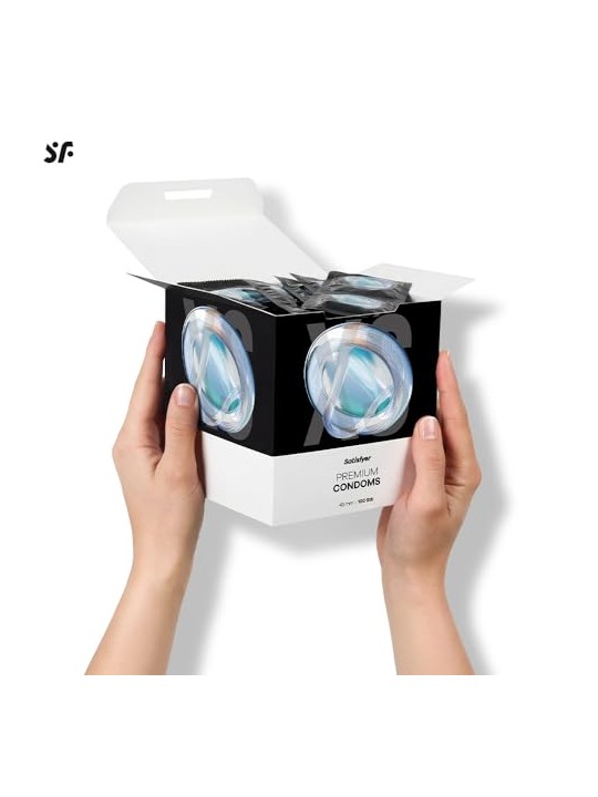 Satisfyer Preservativi preservativi 45mm 100 pezzi.
