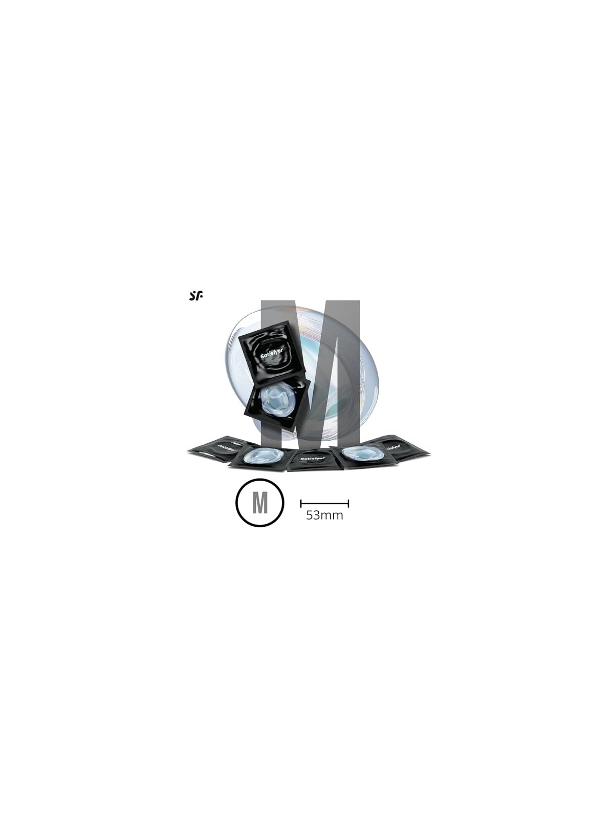 Satisfyer Preservativi preservativi 53mm 100 pezzi.