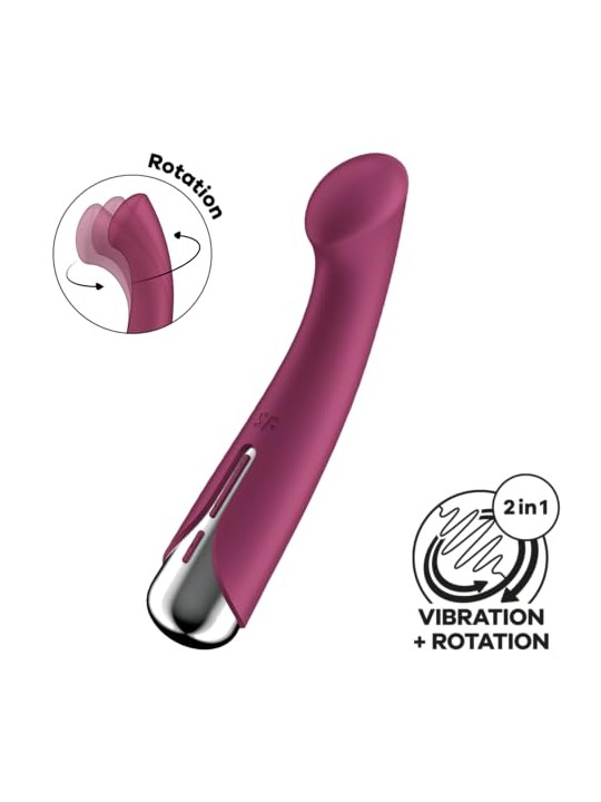 Satisfyer Stimolatore del punto G rotante rosso