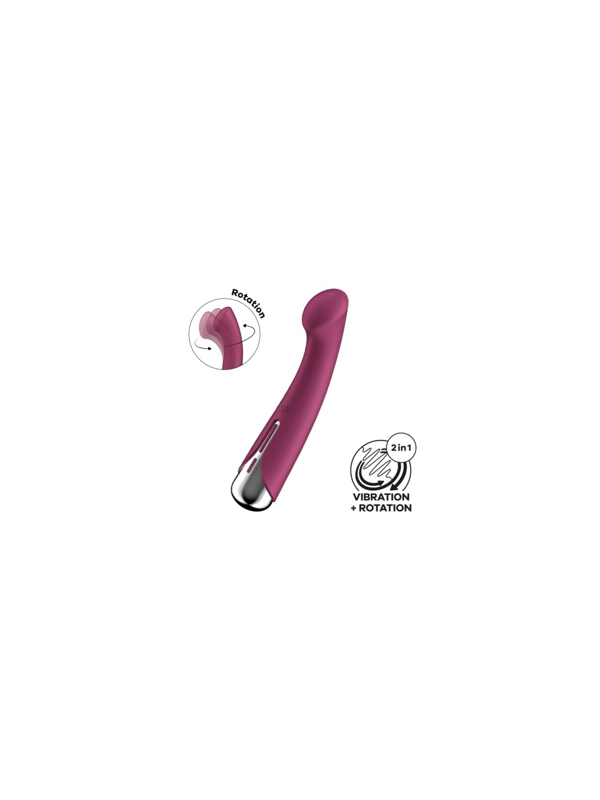 Satisfyer Stimolatore del punto G rotante rosso