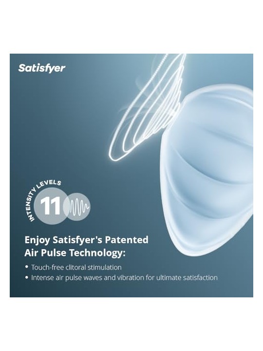 Satisfyer Stimolatore di potenza Cloud Dancer clitoride Blu