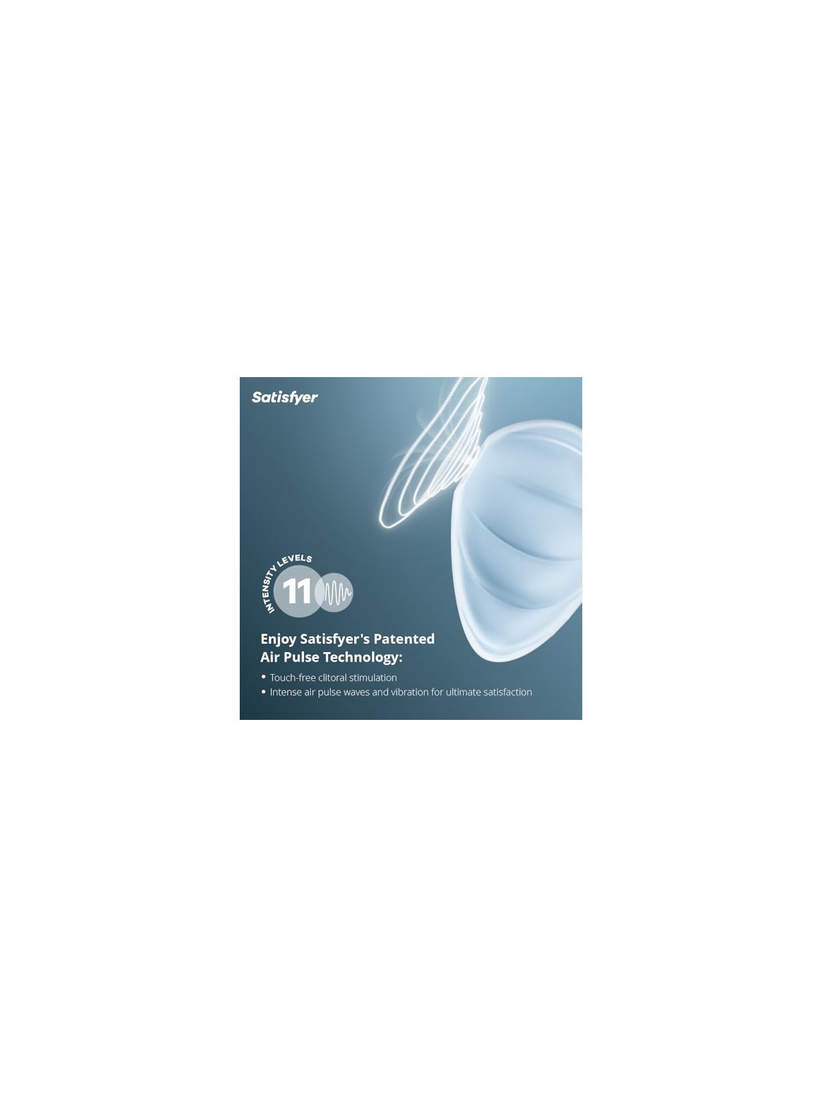 Satisfyer Stimolatore di potenza Cloud Dancer clitoride Blu
