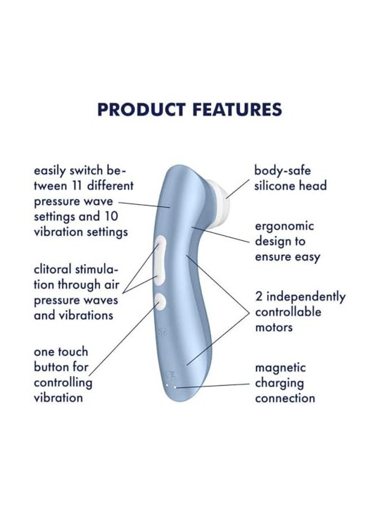 Satisfyer Vibratore Pro 2+ Blu