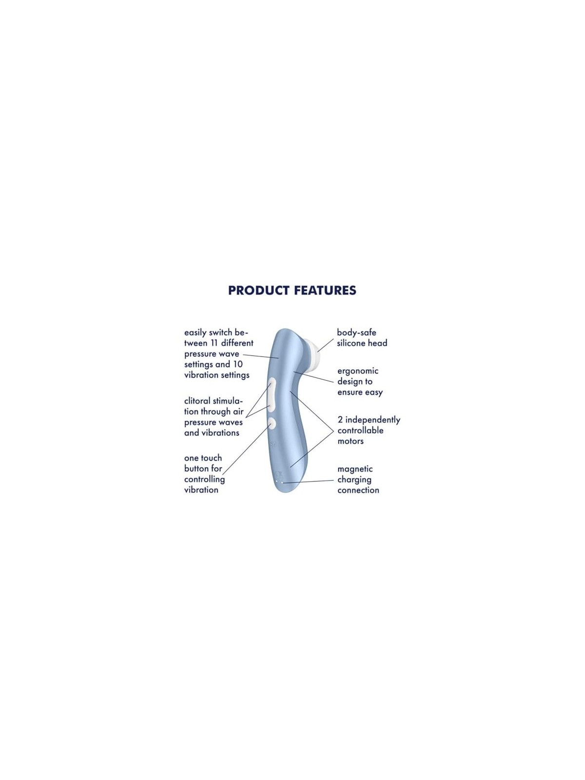 Satisfyer Vibratore Pro 2+ Blu