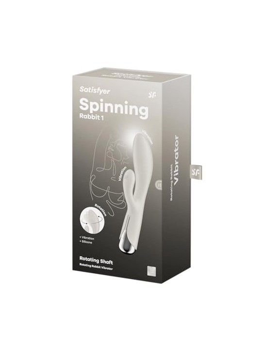 Satisfyer Vibratore Spinning Rabbit 1 per il punto G, beige