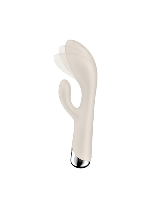 Satisfyer Vibratore Spinning Rabbit 1 per il punto G, beige