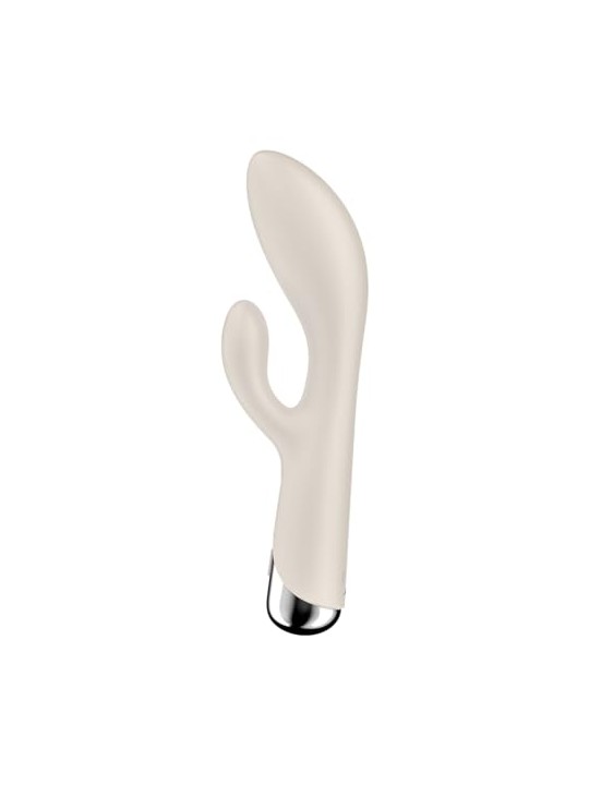 Satisfyer Vibratore Spinning Rabbit 1 per il punto G, beige