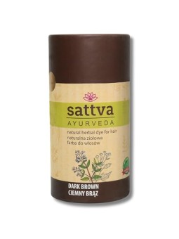 Sattva Tintura naturale alle erbe per capelli tintura naturale per capelli alle erbe Marrone scuro 150g