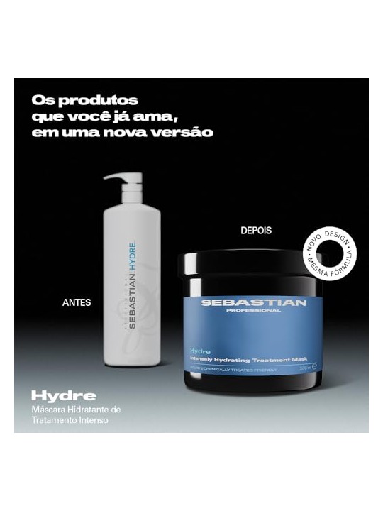 Sebastian Professionals Maschera professionale HYDRE per un'idratazione intensa e il controllo dell'effetto crespo 500ml unisex