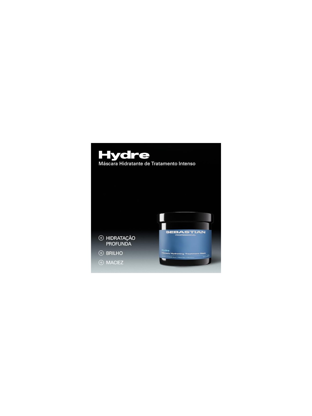 Sebastian Professionals Maschera professionale HYDRE per un'idratazione intensa e il controllo dell'effetto crespo 500ml unisex