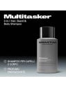 Sebastian Professionals Shampoo MULTITASKER 3 in 1 per uomo, capelli, barba e corpo, deterge e dona freschezza. 1000ml uomo