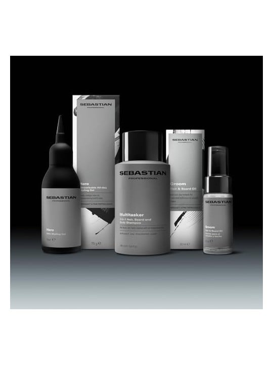 Sebastian Professionals Shampoo MULTITASKER 3 in 1 per uomo, capelli, barba e corpo, deterge e dona freschezza. 1000ml uomo