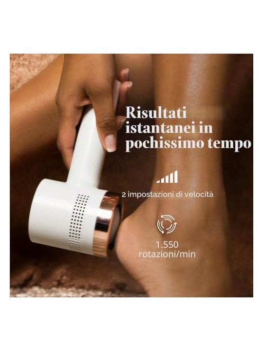Silk'n VacuPedi Rose Gold, dispositivo per la rimozione di pellicine dure con aspirazione. donna
