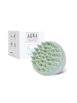 Sister young Spazzola massaggiante per cuoio capelluto Aura Shampoo Brush, spazzola massaggiante e detergente per capelli alla