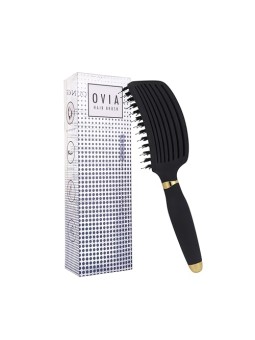 Sister young Spazzola per capelli Spazzola per capelli con setole di cinghiale nero Ovia