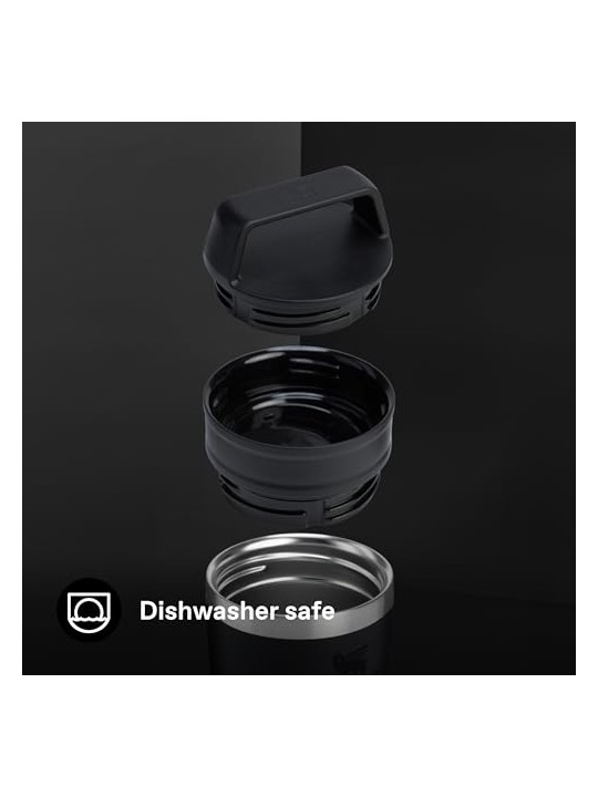 Stanley 1913 Tazza da viaggio Café-To-Go da 350 ml, nera. unisex
