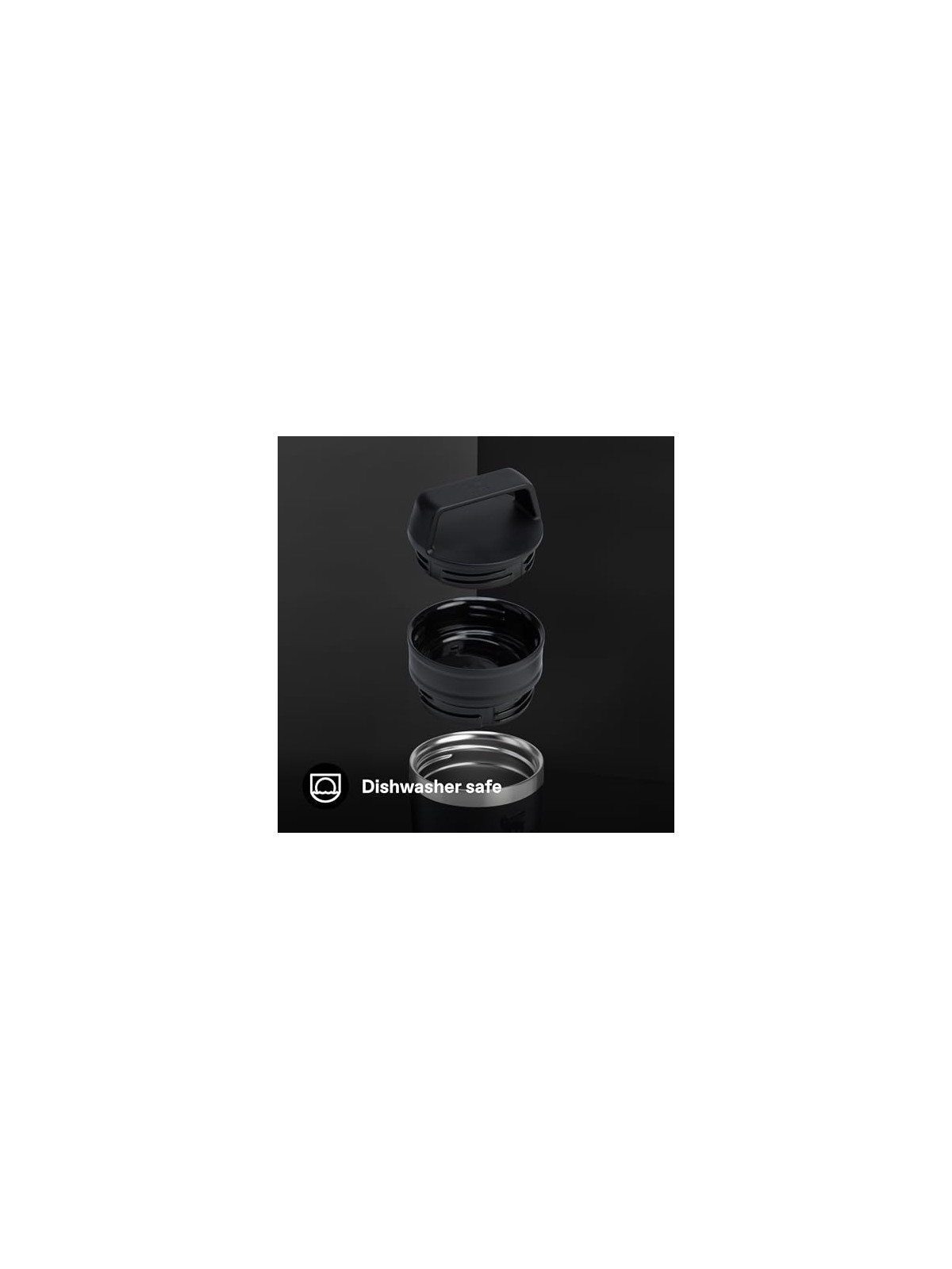 Stanley 1913 Tazza da viaggio Café-To-Go da 350 ml, nera. unisex