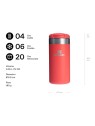 Stanley 1913 Tazza termica AeroLight™ Transit da 350 ml, colore corallo acceso. unisex