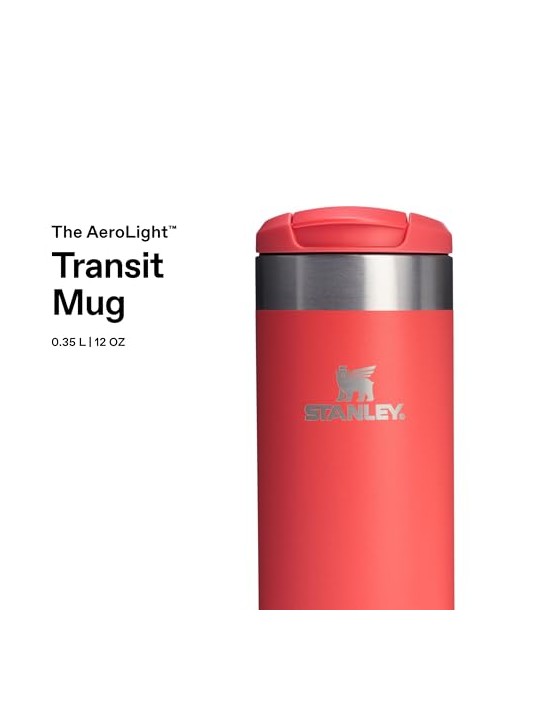 Stanley 1913 Tazza termica AeroLight™ Transit da 350 ml, colore corallo acceso. unisex