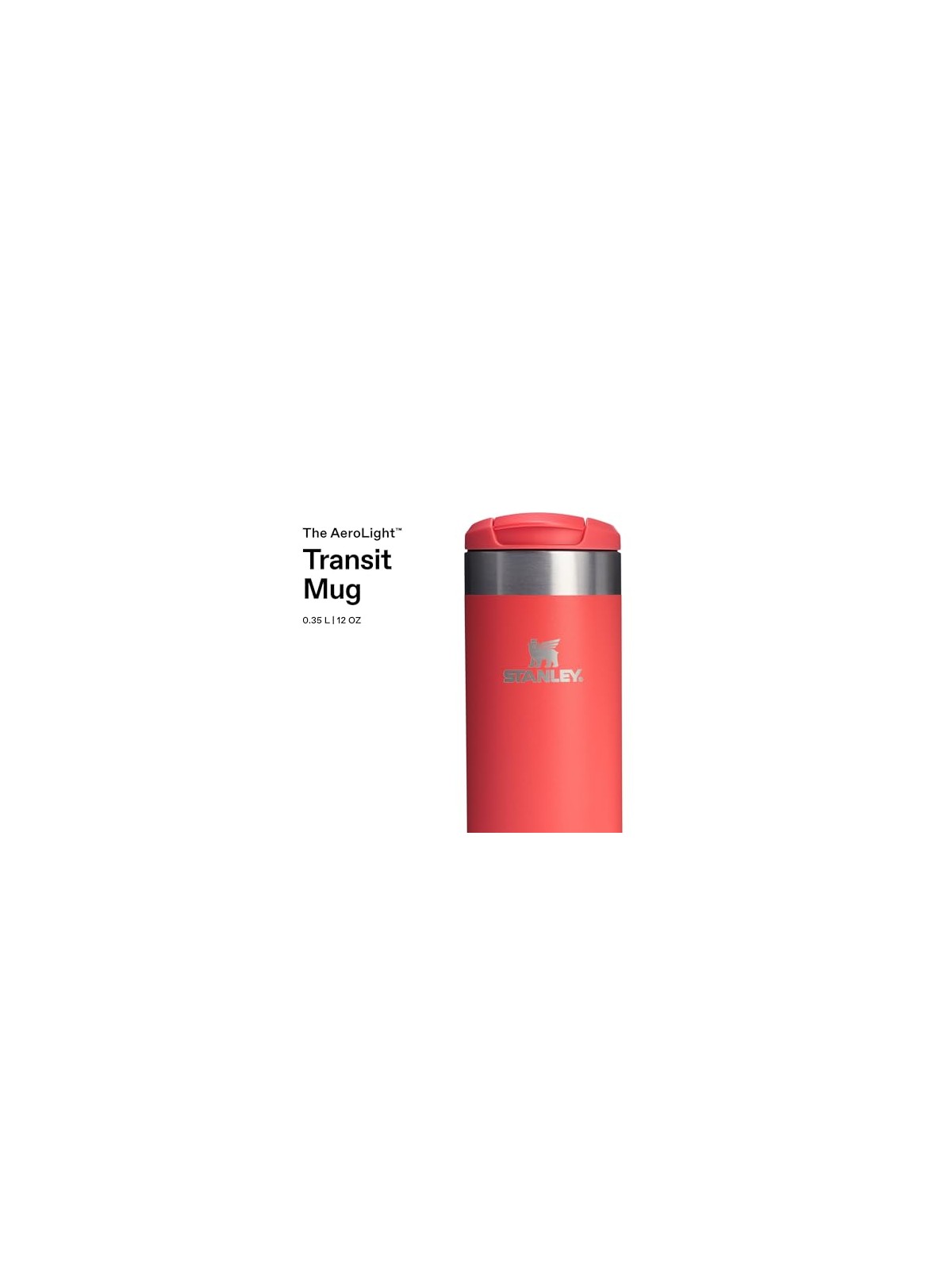 Stanley 1913 Tazza termica AeroLight™ Transit da 350 ml, colore corallo acceso. unisex