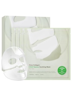 Sungboon Editor Deep Collagen Cica Teatree Soothing Mask 37g x 4 pieces 100ml
