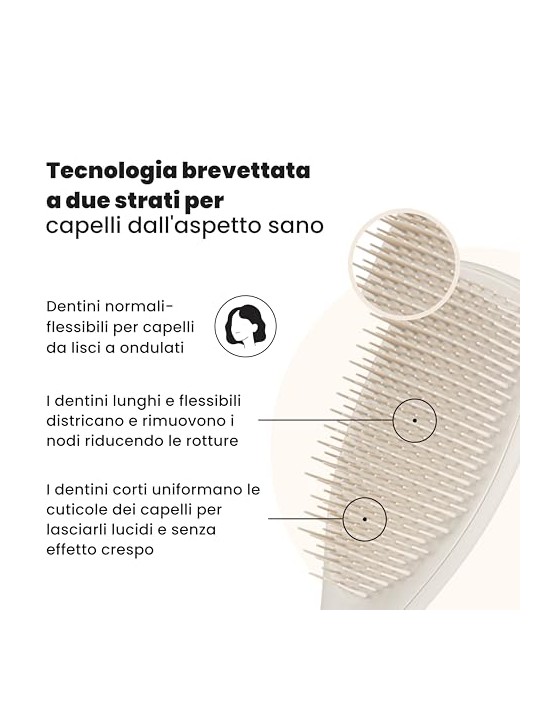 Tangle Teezer Spazzola districante definitiva per capelli grigi con pietra pomice opaca donna