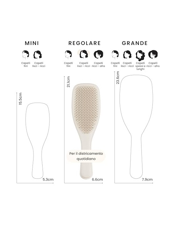 Tangle Teezer Spazzola districante definitiva per capelli grigi con pietra pomice opaca donna