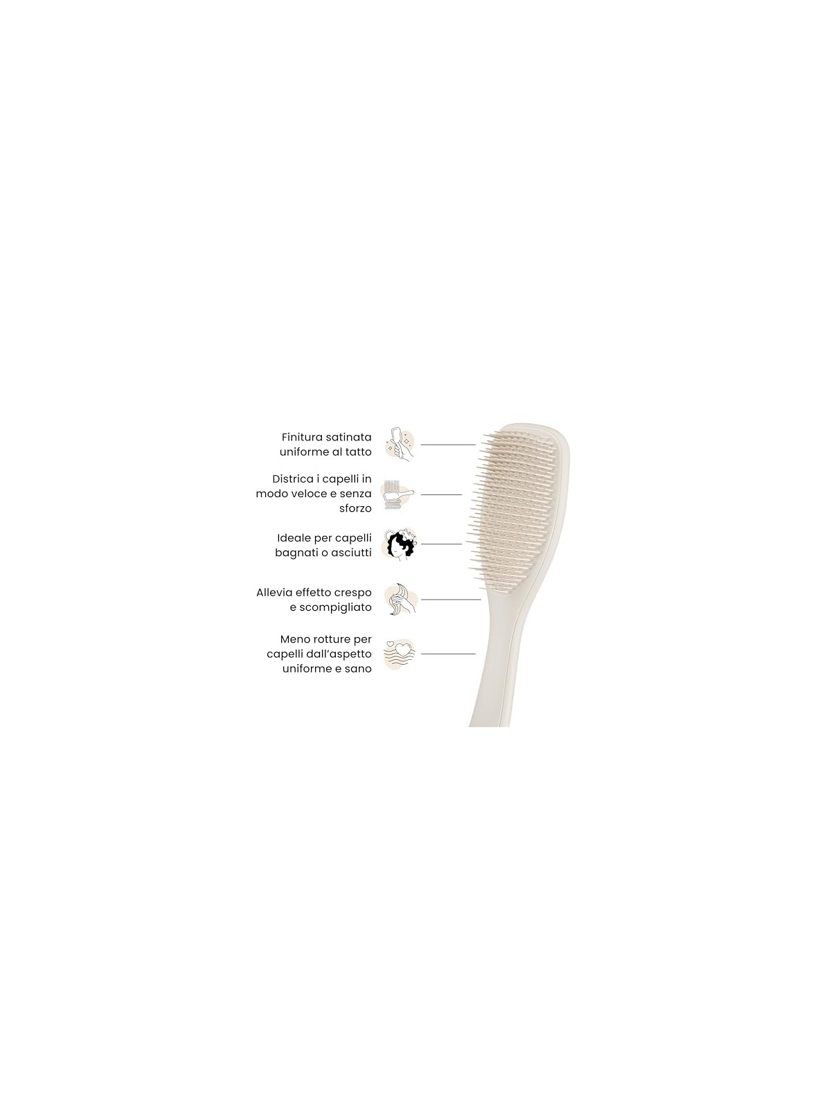 Tangle Teezer Spazzola districante definitiva per capelli grigi con pietra pomice opaca donna