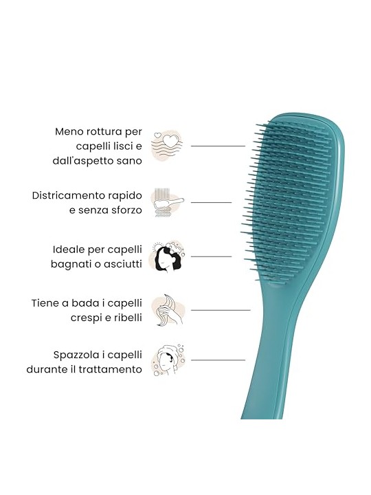 Tangle Teezer Spazzola districante definitiva per capelli trasformativi color verde acqua unisex