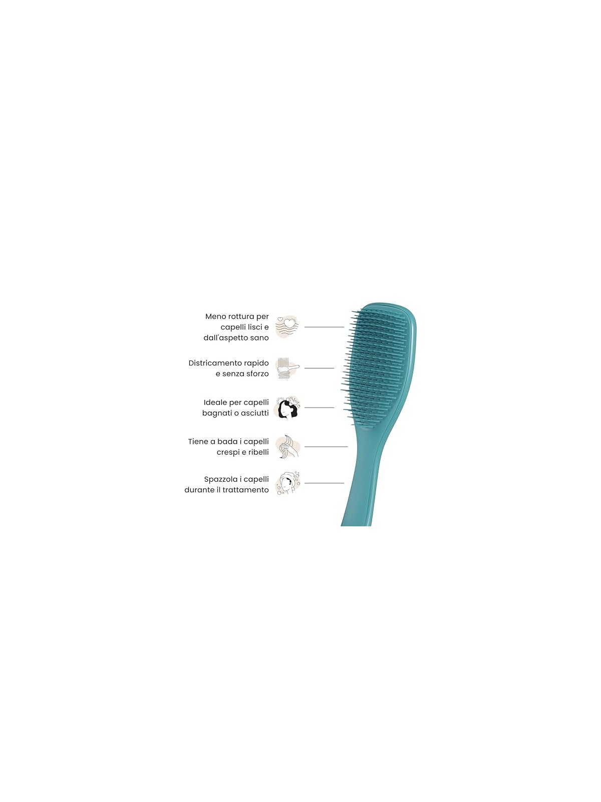 Tangle Teezer Spazzola districante definitiva per capelli trasformativi color verde acqua unisex