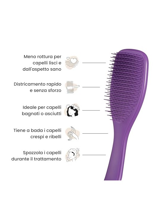 Tangle Teezer Spazzola districante definitiva per capelli, colore viola chiaro donna